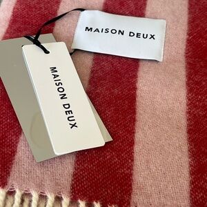 Maison Deux Candy Wrap Blanket Pink Cherry